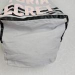 Victoria's Secret Women's Tote Bag Gray Logo Printed Beach Casual Zip 11129251 Photo 3