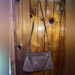 ‎Nicole Miller Foldover Crossbody Bag Cognac Brown Brown Photo 5