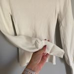 Love Tree  White Puff Sleeve Top Size Small Photo 3