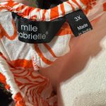 Mlle Gabrielle  Orange Maxi dress 3X gauzy tiered beachy cruise vacation Hawaiian Photo 5