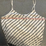 PPLA NWT  Dottie Black and White Striped High-Low Top size L Photo 5