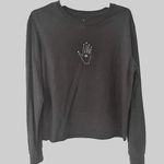 True Craft Juniors Black Long Sleeve Graphic T-Shirt Photo 0