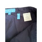 Draper James  Navy Blue RSVP Eyelet Ruffle Skirt Size 8 Photo 7