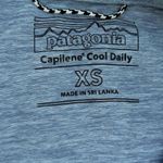 Patagonia Cap Cool Capilene Long Sleeve Skyline Stencil Steam Blue X-Dye XS Photo 7