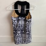 Lululemon  White Black Glacier Lace & Black Scoop Neck Tank Top Photo 3