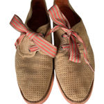 Johnston & Murphy  Bree Tan Perforated Suede Lace Up Shoes Peach‎ Womens 7.5 Photo 0