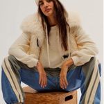 Free People Found My Friend Pullover Cream Textured Crewneck Sweatshirt Size XS Photo 6