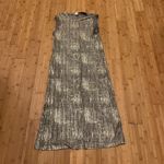 Akemi + Kin Elegant Silver Sleeveless Midi Dress Photo 2