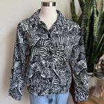 Vintage Zebra Print Jacket Black White Animal Print Size‎ 10 Y2K Photo 8