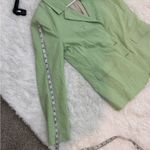 Camila Coelho  Linen Blend Mint Green Adam Blazer Size S Photo 10