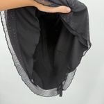 Fairweather 90s Vintage Black Strapless Glitter Ruffle Mini Dress Party Medium Photo 4