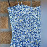Playa Lucila smocked ditsy floral dress XS Blue Photo 3