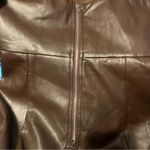 ASTR  The Label Brown Carmen Faux Leather Strapless Mini Dress - Size Small Photo 5