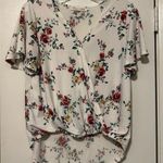 Lola Grace white floral wrap top size M Size M Photo 0
