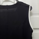Ming Wang Women's Drape Tie-Neck Crepe de Chine Black Sleeveless Top - Sz Small Photo 9