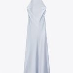 ZARA dress wedding maxi slip midi satin effect coctail party date coctail Photo 10