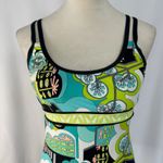 Trina Turk Trina‎ Turk Recreation Tank Top Swimsuit Abstract Print Criss Cross Back Medium Photo 3