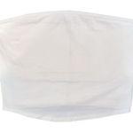 Spirit Jersey White Tube Top Sleeveless Casual Basic Crop Top Bandeau Photo 0