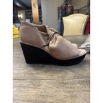 Eileen Fisher Raja Leather Wedge Women's Brown 9.5 Light Brown Sandal Photo 3