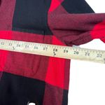Athleta Heat Gen 2.0 Button Down Flannel Top Long Sleeve Buffalo Plaid Red XS Photo 7