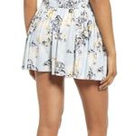 BP Pleated High Waist Smocked Shorts Floral Skort Photo 1