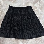 NWT Spense Pull On A Line Knit Black Heathered Gray Skirt Medium Stretchy Photo 1
