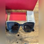 Valentino Garavani NIB VALENTINO Blue Square Sunglasses Photo 4