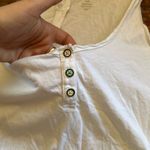 Old Navy  WHITE BASIC HENLEY TANK TOP Photo 3
