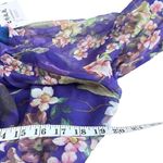 Floral purple chiffon maxi dress size Xl Photo 6
