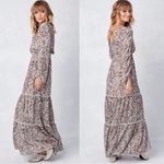 Lovestitch  boho floral paisley dotted maxi dress size S Photo 1