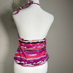 Vintage Y2K Pink/Black‎ Belted Swimsuit Halter Top Bathing Suit Padded Pink Size 8 Photo 1