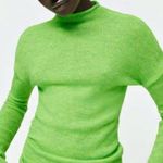 ZARA ★  Ruched Side Sweater - Neon Green ★ Photo 0