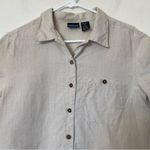 Patagonia  Women’s Hemp Short Sleeve Button Down Shirt Hemp Neutral Sz Medium Photo 1