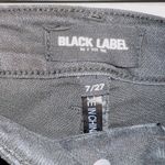 Black Label by C'EST 101 Black Wash Denim High Rise Frayed Hem Ankle Jeans 27 Photo 1