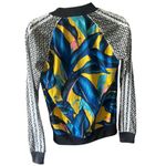 Adidas Originals x Farm Rio Palm Leaf Superstar Track Jacket Blue Yellow Photo 4