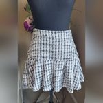 Kendall + Kylie NWT Generation K Black & white tweed skirt Photo 4