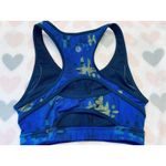 Athleta Double Dare Camo Sports Bra Size Small Blue Multicolor Photo 1