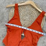 The Bikini Lab  Women’s Tie Front One-Piece Swimsuit Beach in Orange Size S Photo 15