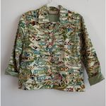 Life Style Women's Shirt Jacket Rag Striped Button Up Colorful Petite M Artsy Size undefined Photo 8