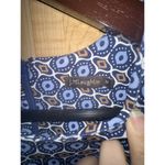 J. McLaughlin Womens Size M Navy White Geometric Print Sleeveless Sheath Dress Photo 4