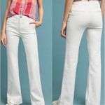 Pilcro and the Letterpress Anthropologie  White High-Rise Bootcut Jeans Size 30 Photo 1