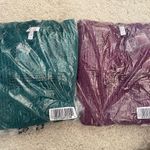 Denim & Co Chenille Tunic Top Womens Size 1X Green V Neck Chunky NWT A373184 QVC Photo 5