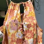 Japna NEW  Floral print tie neck crop top size M Photo 8