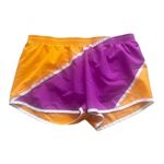 Nike Dri-Fit Size Medium Orange and Purple Running Athletic Shorts Photo 2