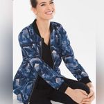 Chico's Chico’s Printed Bomber Jacket, Size 4 (Chico’s Size 0) Photo 0