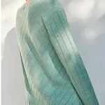 Maeve by Anthropologie Devine Sweater Tunic Mint Green Knit Soft Ribbed Medium Photo 2