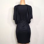 Charles Henry  black dress with drape bodice. New Photo 6