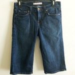 J Brand Shorts Blue Saturn Knee Length Cuffed Bermuda Shorts Sz 26 EUC Summer Photo 1