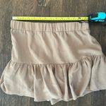 Glam Tan Ruffled Women's Skort Photo 8