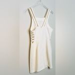 Amanda Uprichard  Ivory White Cut Out Sheath Dress Size M Photo 4